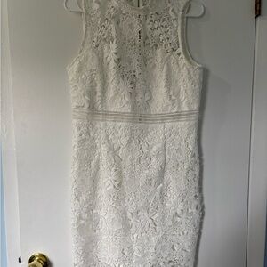 Elegant White Lace Dress